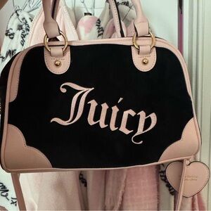 Juicy Couture Black and baby Pink bag